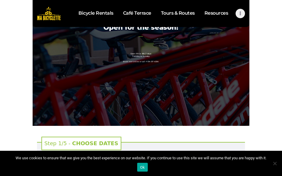 mabicyclette.ca/ screen capture