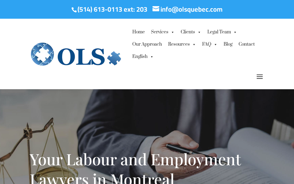 olsquebec.com screen capture