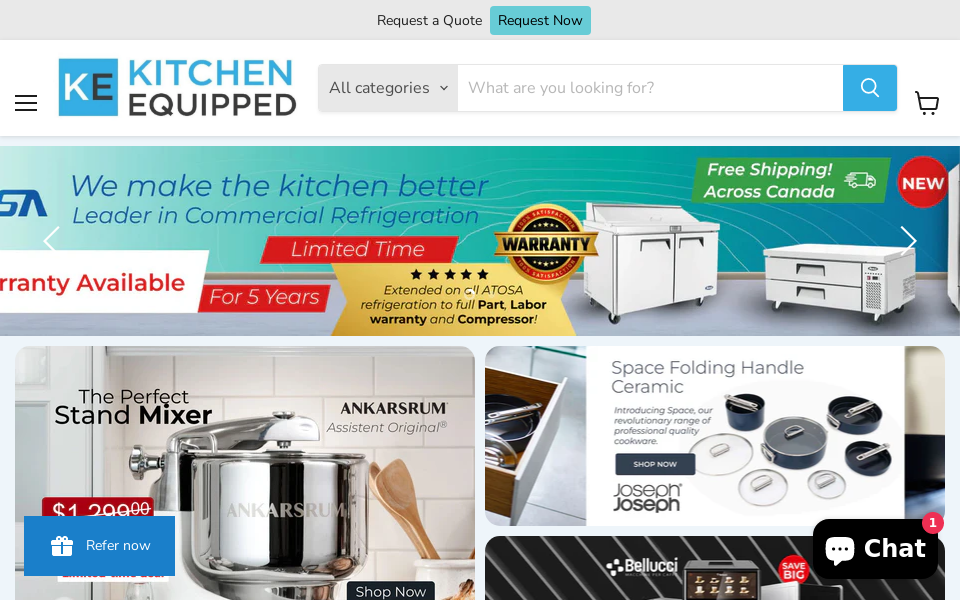 kitchenequipped.com/ screen capture