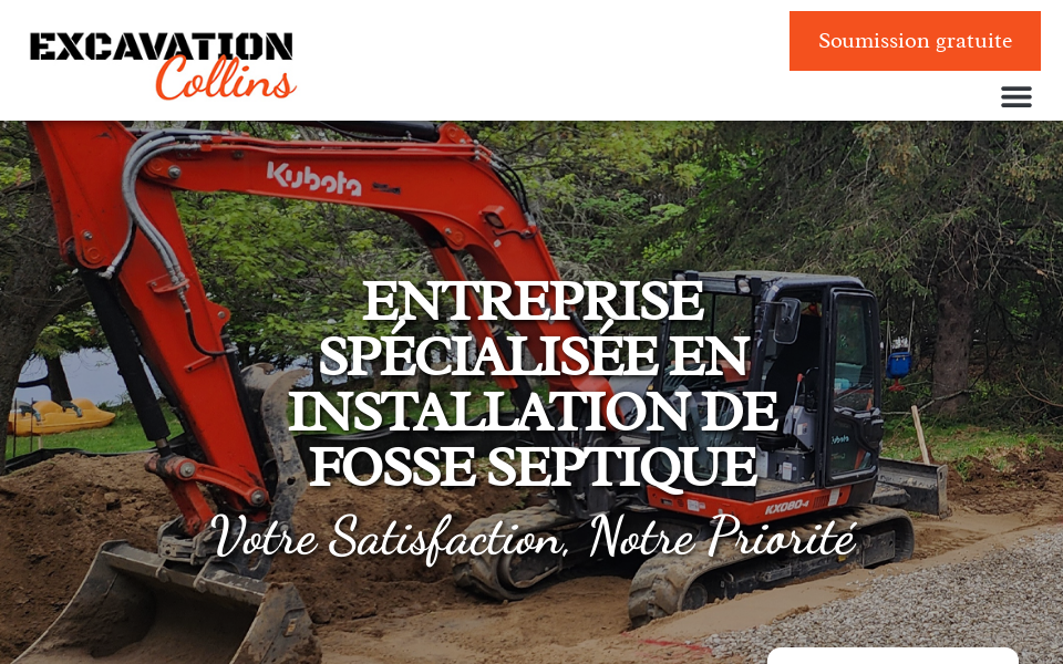 excavationcollins.com/ screen capture