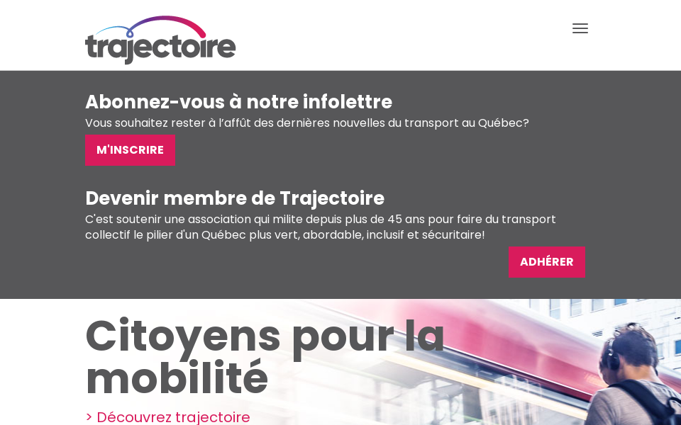 trajectoire.quebec/ screen capture