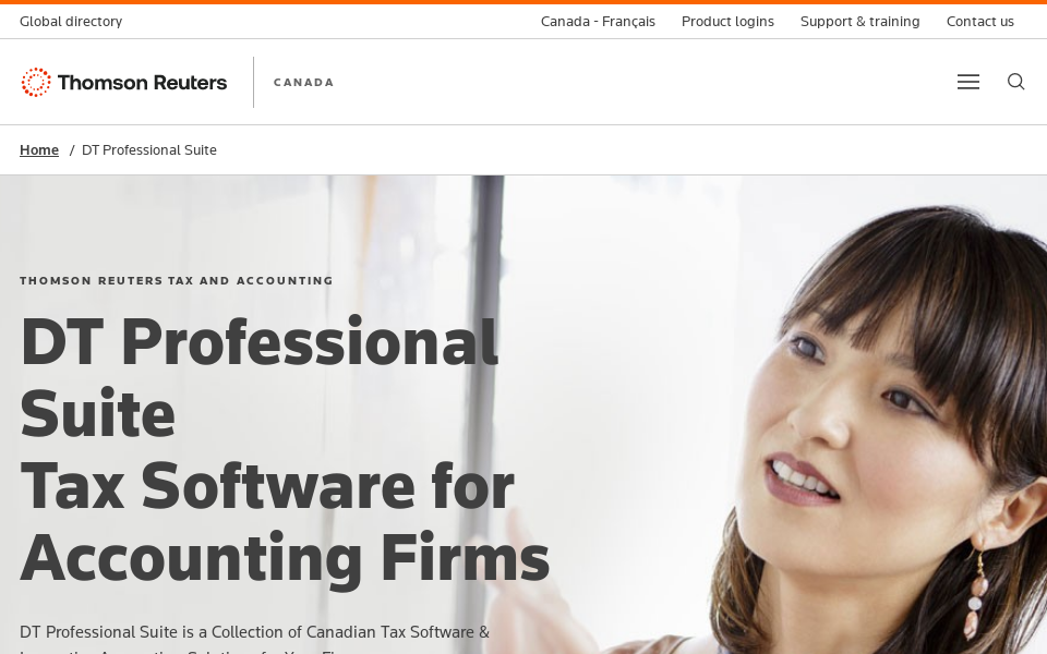 www.thomsonreuters.ca/en/dtprofessionalsuite.html screen capture