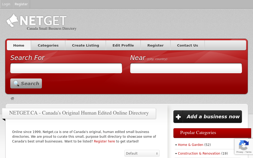 www.netget.ca/ screen capture