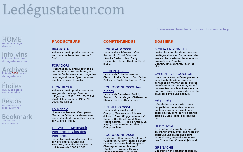 ledegustateur.com/ screen capture