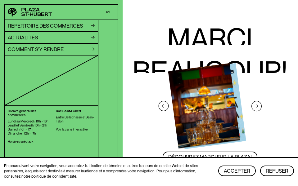 plazasthubert.com/ screen capture