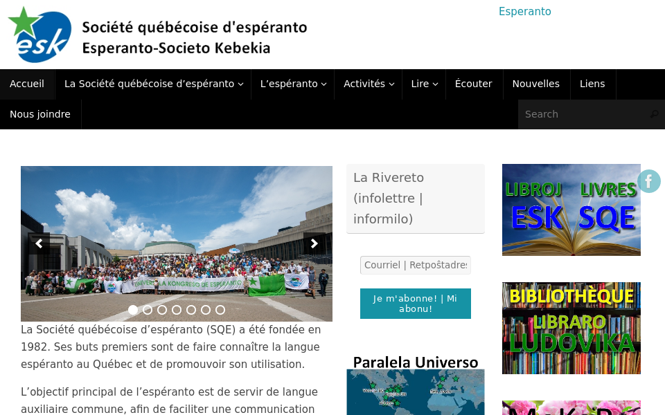 www.esperanto.qc.ca/fr/accueil/ screen capture