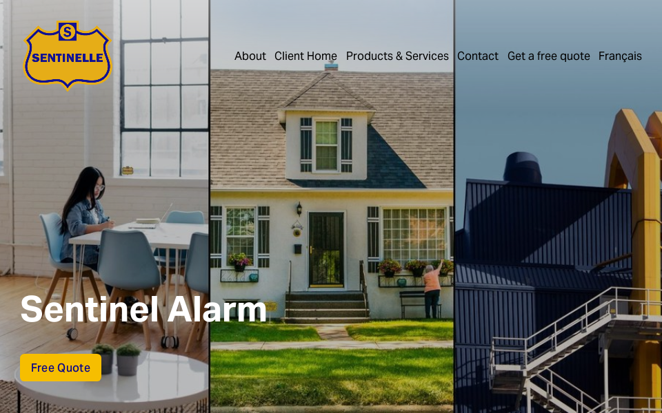 www.alarmesentinelle.com/ screen capture