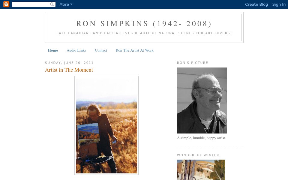 artistronsimpkins.blogspot.com/ screen capture