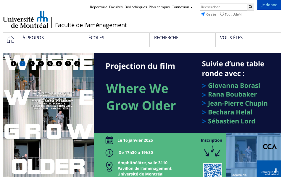 amenagement.umontreal.ca/accueil/ screen capture