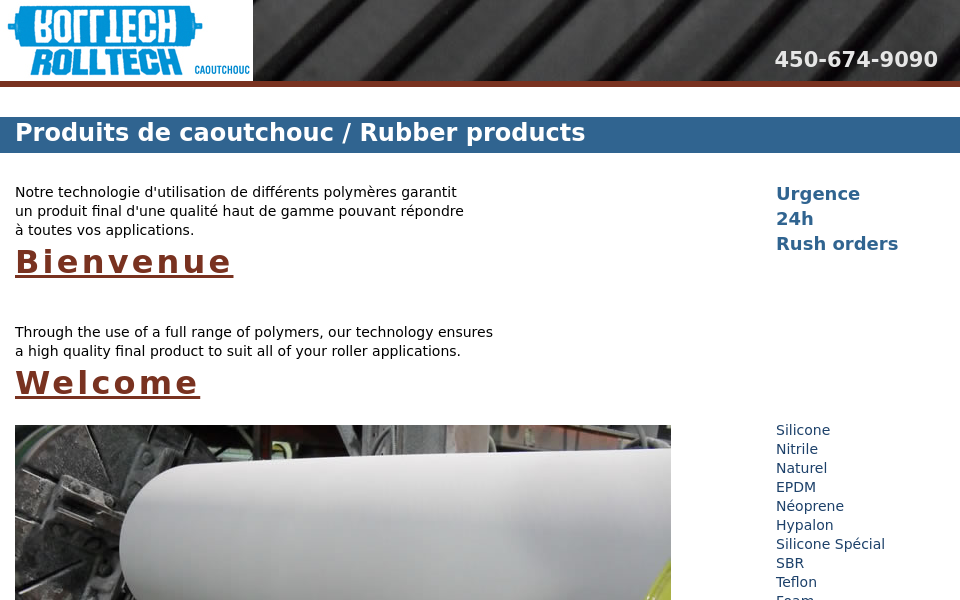 rolltech.ca screen capture