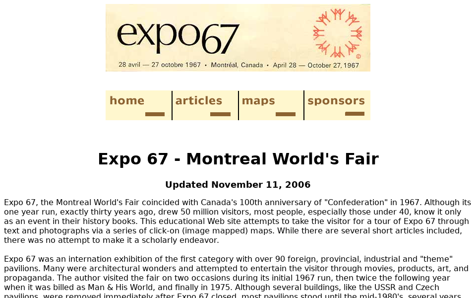 www.westland.net/expo67/ screen capture