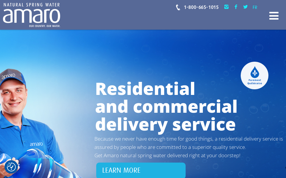 amaro.ca/ screen capture