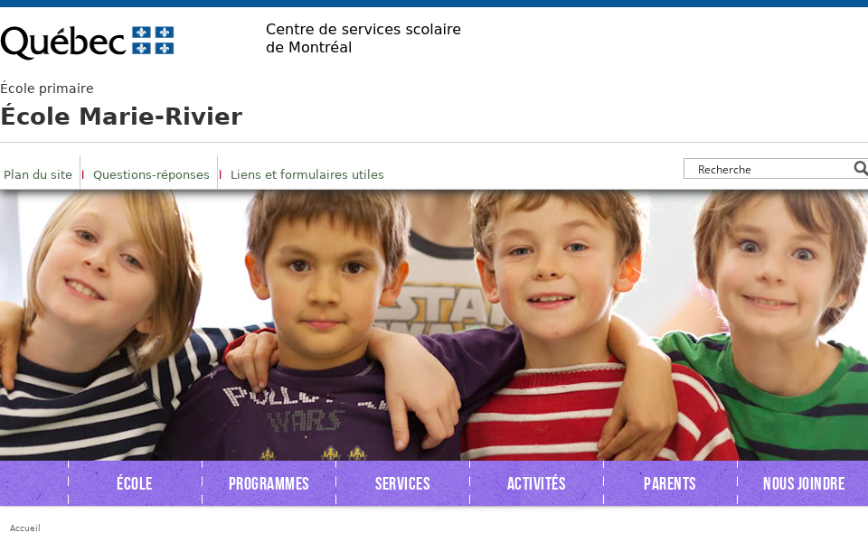 marie-rivier.cssdm.gouv.qc.ca/ screen capture