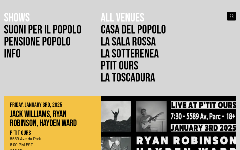 casadelpopolo.com/ screen capture