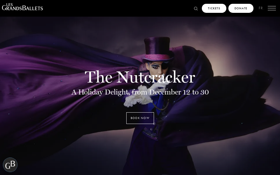 grandsballets.com screen capture