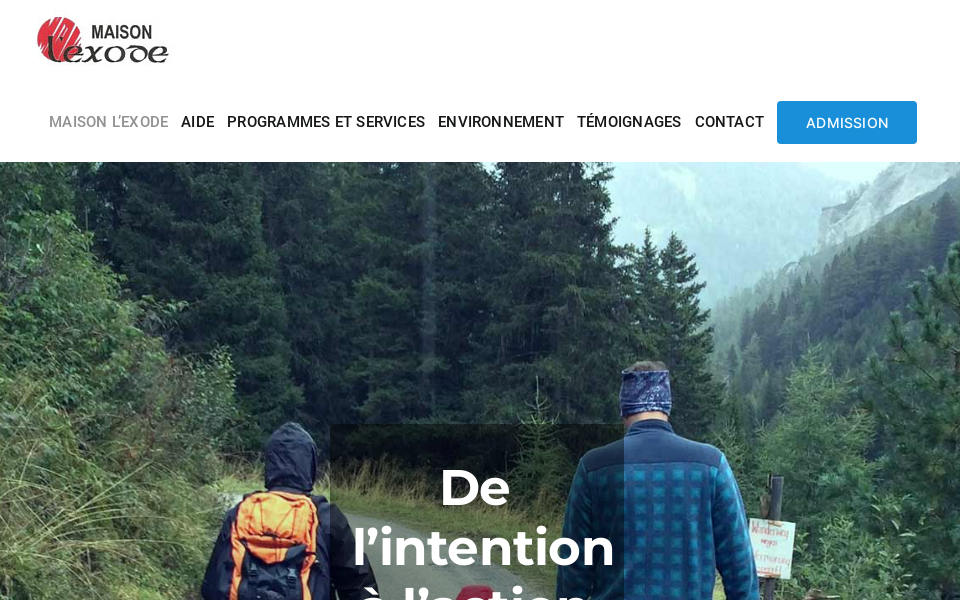 maison-exode.org/ screen capture