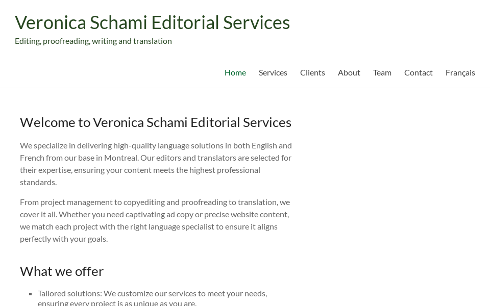 veronicaschami.com/ screen capture