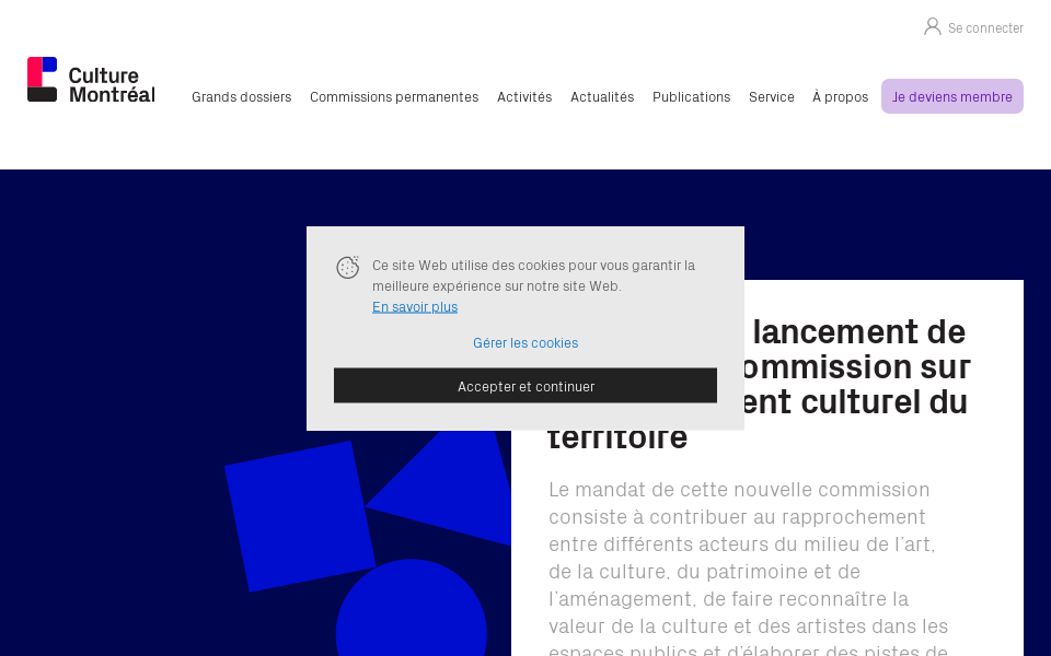 culturemontreal.ca/ screen capture