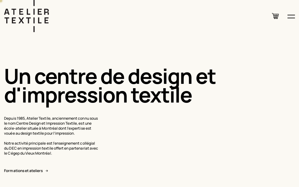 designtextile.qc.ca/ screen capture