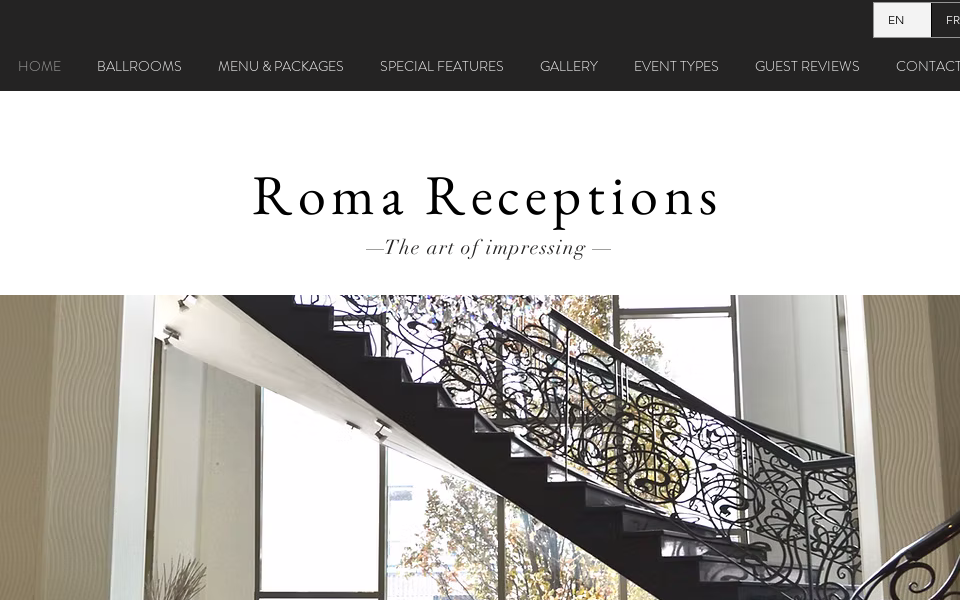 www.romareceptions.com/ screen capture