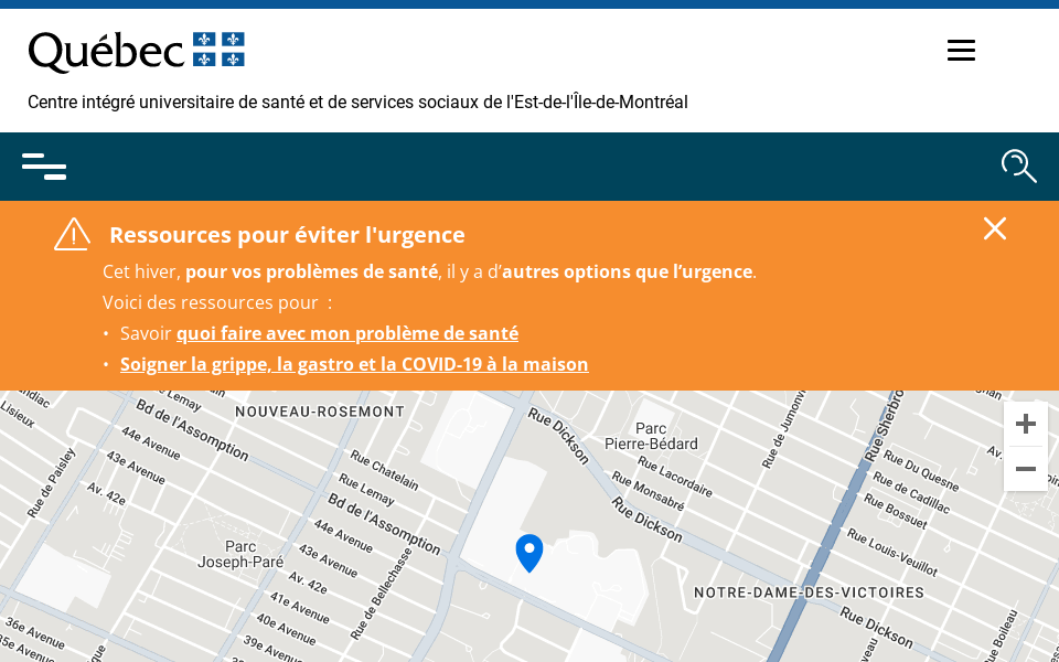 ciusss-estmtl.gouv.qc.ca/etablissement/hopital-maisonneuve-rosemont screen capture
