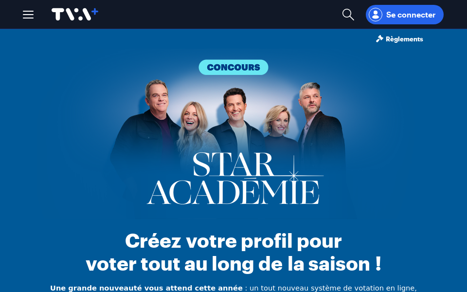 www.tvaplus.ca/tva/star-academie screen capture