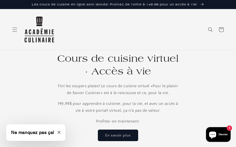 academieculinaire.com/ screen capture